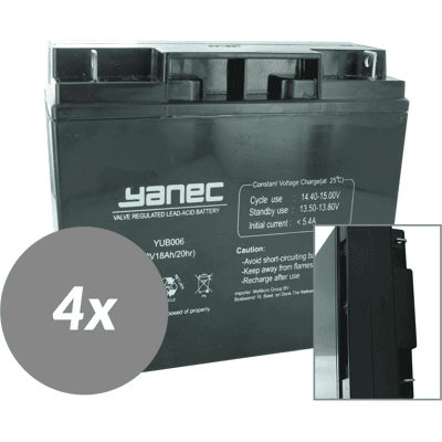 Yanec ups batterij vervangingsset rbc11 (excl. kabels) Yanec ups batterij vervangingsset rbc11 (excl. kabels)