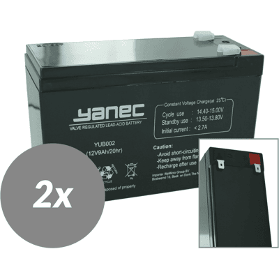Yanec ups batterij vervangingsset rbc109 (excl. kabels) Yanec ups batterij vervangingsset rbc109 (excl. kabels)