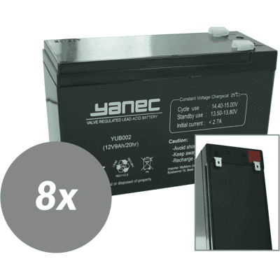 Yanec ups batterij vervangingsset rbc105 (excl. kabels) Yanec ups batterij vervangingsset rbc105 (excl. kabels)