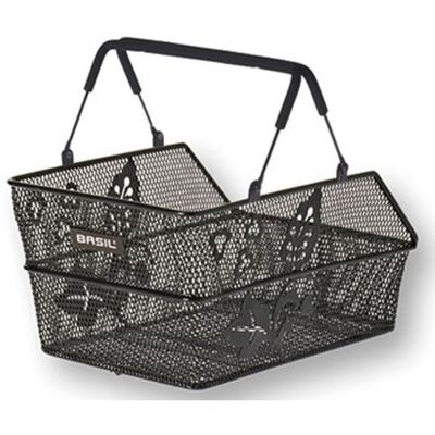 BASIL Fietsmand cento s flower multi 36 x 26 x 18 cm - zwart Zwart BASIL Fietsmand cento s flower multi 36 x 26 x 18 cm - zwart Zwart