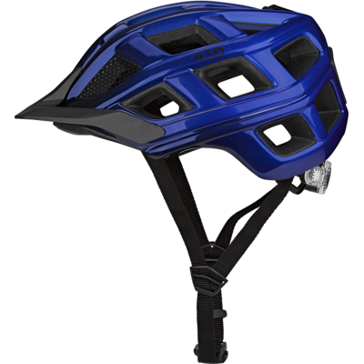 Ked Fietshelm crom, m (52-58 cm) - blue black glossy Blauw Ked Fietshelm crom, m (52-58 cm) - blue black glossy Blauw