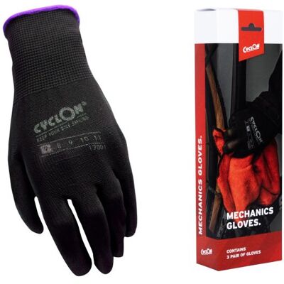 Cyclon Montagehandschoenen m7 - paars (20 paar) Zwart Cyclon Montagehandschoenen m7 - paars (20 paar) Zwart