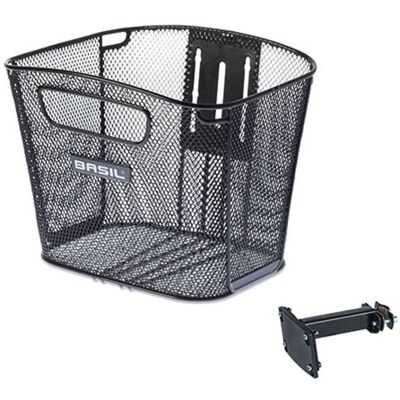 Fietskorf Basil Bold Front FM - Zwart Fietskorf Basil Bold Front FM - Zwart