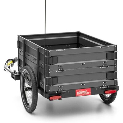 Roland Fietstrailer carrie m.e - basismodel met dubbele zijwanden, antraciet Antraciet Roland Fietstrailer carrie m.e - basismodel met dubbele zijwanden, antraciet Antraciet