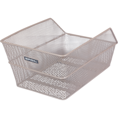 BASIL Fietsmand cento achtermand 24 x 38,5 x 11 cm - nude metallic Zilver BASIL Fietsmand cento achtermand 24 x 38,5 x 11 cm - nude metallic Zilver