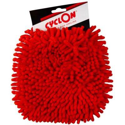 Cyclon Microvezel washandschoen cleaning glove - red Rood Cyclon Microvezel washandschoen cleaning glove - red Rood