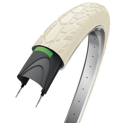 Edge Buitenband performance protect 28 x 1.75" / 47-622 -crèmekleur met reflectie Crème Edge Buitenband performance protect 28 x 1.75" / 47-622 -crèmekleur met reflectie Crème