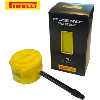 Pirelli P Zero Smart TPU Binnenband - 700c - Geel - 23/32mm - 60mm Valtube Pirelli P Zero Smart TPU Binnenband - 700c - Geel - 23/32mm - 60mm Valtube