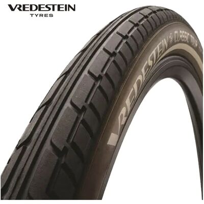 VREDESTEIN 28x1.50 (40-622) classic tour zwart-bruin reflex draad 28661 Zwart VREDESTEIN 28x1.50 (40-622) classic tour zwart-bruin reflex draad 28661 Zwart