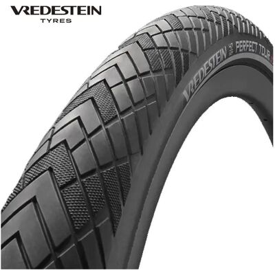 VREDESTEIN buitenband perfect tour + 40-622 zwart refl VREDESTEIN buitenband perfect tour + 40-622 zwart refl