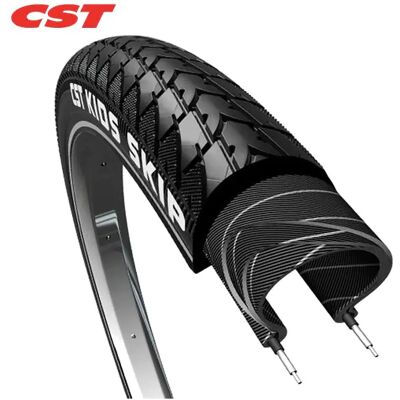 CST buitenband 20x1.75 47-406 reflectie kids skip zwart Zwart CST buitenband 20x1.75 47-406 reflectie kids skip zwart Zwart