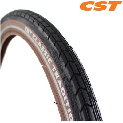 CST 28x1.75x2 (47-622) classic tradition zwart-bruin reflex draad 570789 Zwart CST 28x1.75x2 (47-622) classic tradition zwart-bruin reflex draad 570789 Zwart