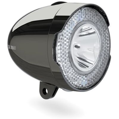 AXA Koplamp 706 batterij darkchroom Chroom AXA Koplamp 706 batterij darkchroom Chroom