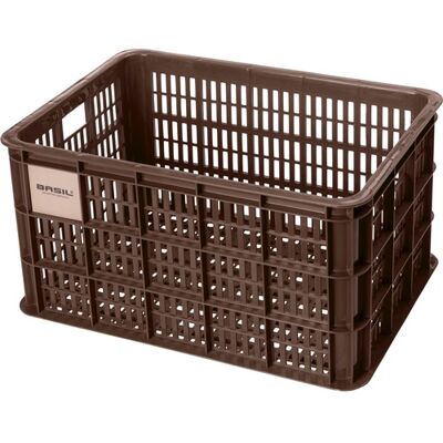 Basil pvc krat groot 40l bruin 21163 chocolate brown Bruin Basil pvc krat groot 40l bruin 21163 chocolate brown Bruin