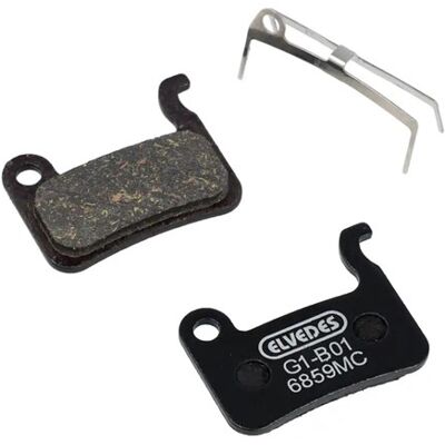 Elvedes Schijfremblokset - shimano - carbon metallic compound (semi metal pads) - 1 paar Zwart Elvedes Schijfremblokset - shimano - carbon metallic compound (semi metal pads) - 1 paar Zwart