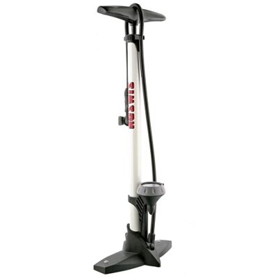 Simson Stalen Fietspomp met Manometer - 61cm Simson Stalen Fietspomp met Manometer - 61cm
