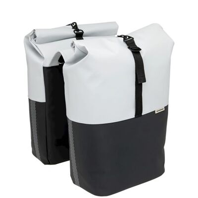 Newlooxs Tas new looxs nyborg double light grijs/zwart 34l Zwart Newlooxs Tas new looxs nyborg double light grijs/zwart 34l Zwart