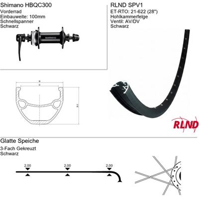 Roland Voorwiel 28 inch 21-622 zwart schijfrem centerlock rlnd spv1 Zwart Roland Voorwiel 28 inch 21-622 zwart schijfrem centerlock rlnd spv1 Zwart