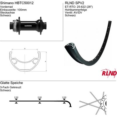 Roland Voorwiel 28 inch 25-622 zwart ta schijfrem centerlock rlnd spv2 Zwart Roland Voorwiel 28 inch 25-622 zwart ta schijfrem centerlock rlnd spv2 Zwart