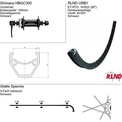 Roland Voorwiel 28 inch 21-622 zwart schijfrem centerlock rlnd urb1 Zwart Roland Voorwiel 28 inch 21-622 zwart schijfrem centerlock rlnd urb1 Zwart