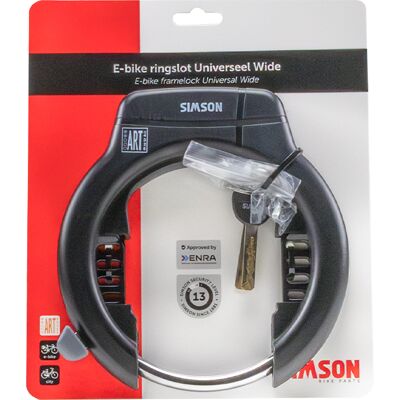 Simson ringslot universeel wide e-bike insteek 80mm art** Zwart Simson ringslot universeel wide e-bike insteek 80mm art** Zwart