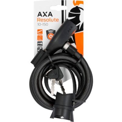 AXA Kabelslot resolute 150/10 (kaart) Zwart AXA Kabelslot resolute 150/10 (kaart) Zwart