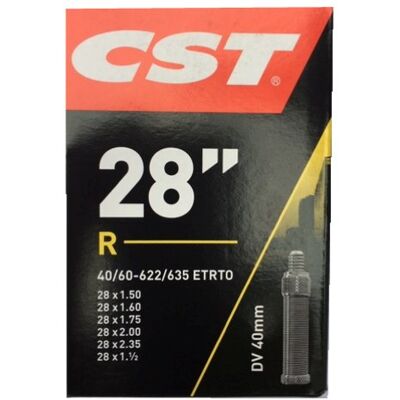 CST Binnenband 28/29 inch Dunlop Ventiel - Stad/Trekking - Zwart CST Binnenband 28/29 inch Dunlop Ventiel - Stad/Trekking - Zwart