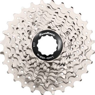 SunRace cassette 10v 11-32t metallic silver Grijs SunRace cassette 10v 11-32t metallic silver Grijs