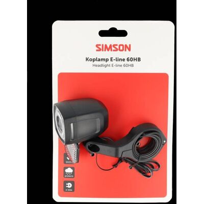Simson koplamp aurora e-line 60hb - e-bike (ebike) Simson koplamp aurora e-line 60hb - e-bike (ebike)