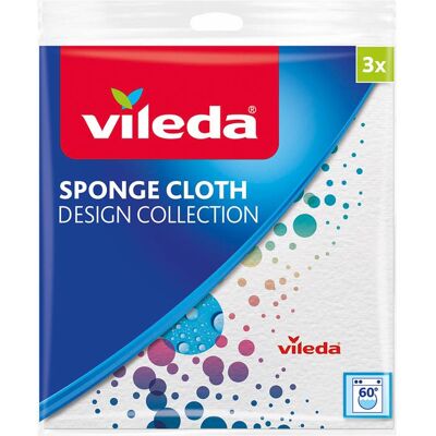 Vileda 1063145 - doeken sponge cloth design x3 11 stuks Vileda 1063145 - doeken sponge cloth design x3 11 stuks