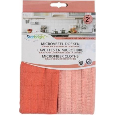 Starbright 1074054 - microvezel doek 35x35cm keuken 2 st 6 stuks Starbright 1074054 - microvezel doek 35x35cm keuken 2 st 6 stuks