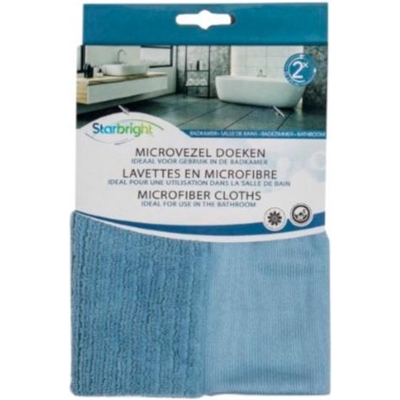 Starbright 1074053 - microvezel doek 35x35cm badkamer 2 st 6 stuks Starbright 1074053 - microvezel doek 35x35cm badkamer 2 st 6 stuks