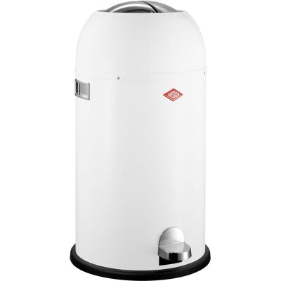 Wesco kickmaster prullenbak pedaalemmer 33 liter metaal - wit afvalemmer - made in germany Wesco kickmaster prullenbak pedaalemmer 33 liter metaal - wit afvalemmer - made in germany