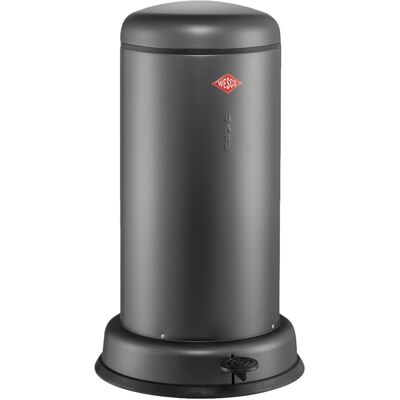 Wesco baseboy prullenbak met soft close 20 liter metaal - mat grafiet pedaalemmer Wesco baseboy prullenbak met soft close 20 liter metaal - mat grafiet pedaalemmer