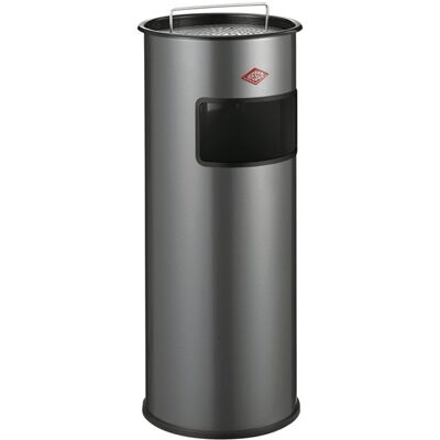 Wesco staande asbak met zeef zonder inzet 50 liter metaal - zilver afvalbak met asbak staand - made in germany Wesco staande asbak met zeef zonder inzet 50 liter metaal - zilver afvalbak met asbak staand - made in germany
