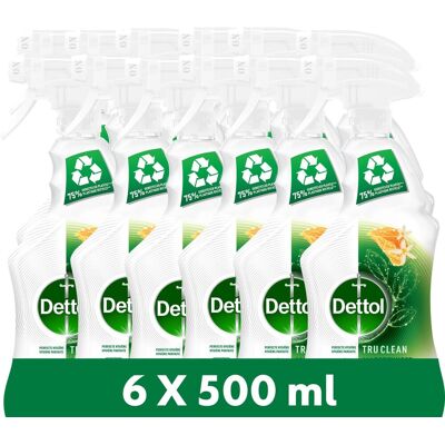 Dettol allesreiniger spray - tru clean - mandarijn & citroenbloesem - 6x500ml voordeelverpakking Dettol allesreiniger spray - tru clean - mandarijn & citroenbloesem - 6x500ml voordeelverpakking