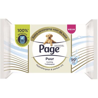 Page vochtig toiletpapier fris en puur 38 stuks Page vochtig toiletpapier fris en puur 38 stuks
