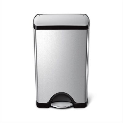 Simplehuman klassieke rechthoekige pedaalemmer - 38 liter - geborsteld rvs Simplehuman klassieke rechthoekige pedaalemmer - 38 liter - geborsteld rvs
