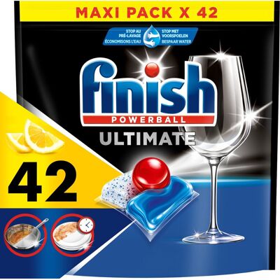 Finish ultimate all in one citroen vaatwastabletten - 42 capsules Finish ultimate all in one citroen vaatwastabletten - 42 capsules
