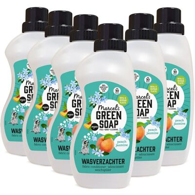 Marcel's Green Soap wasverzachter - perzik & jasmijn - 6 x 750ml - 180 wasbeurten Marcel's Green Soap wasverzachter - perzik & jasmijn - 6 x 750ml - 180 wasbeurten