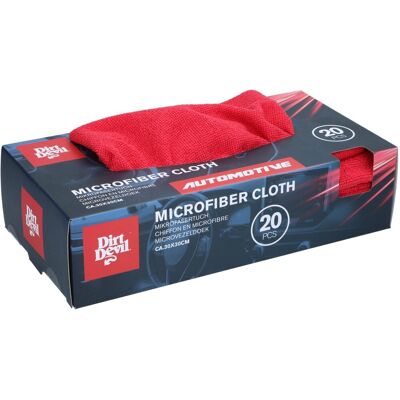 Dirt Devil - microvezeldoek - schoonmaakdoek - set van 20 - 30x30cm - rood Dirt Devil - microvezeldoek - schoonmaakdoek - set van 20 - 30x30cm - rood