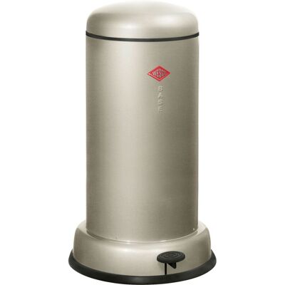 Wesco baseboy prullenbak met soft close 20 liter metaal - nieuwzilver pedaalemmer Wesco baseboy prullenbak met soft close 20 liter metaal - nieuwzilver pedaalemmer