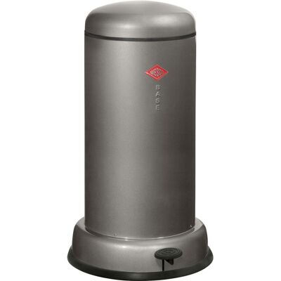 Wesco baseboy prullenbak met soft close 20 liter metaal - grafiet pedaalemmer Wesco baseboy prullenbak met soft close 20 liter metaal - grafiet pedaalemmer