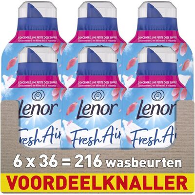 Lenor fresh air wasverzachter - fleurige bloesem - 6 x 36 wasbeurten Lenor fresh air wasverzachter - fleurige bloesem - 6 x 36 wasbeurten