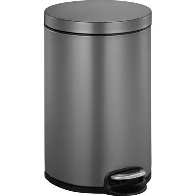 EKO - serene pedaalemmer 20 liter - stainless steel plastic - platinum - prullenbak EKO - serene pedaalemmer 20 liter - stainless steel plastic - platinum - prullenbak
