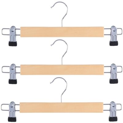 Alpina kledinghangers - 3 stuks broekhangers - kleerhangers - hout Alpina kledinghangers - 3 stuks broekhangers - kleerhangers - hout