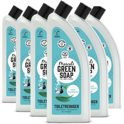 Marcel's Green Soap toiletreiniger - munt & eucalyptus - 6 x 750 ml Marcel's Green Soap toiletreiniger - munt & eucalyptus - 6 x 750 ml