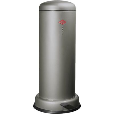 Wesco big baseboy prullenbak met soft close 30 liter metaal - grafiet pedaalemmer Wesco big baseboy prullenbak met soft close 30 liter metaal - grafiet pedaalemmer
