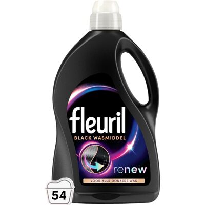 Fleuril black - vloeibaar wasmiddel - donkere en zwarte was - 54 wasbeurten - grootverpakking Fleuril black - vloeibaar wasmiddel - donkere en zwarte was - 54 wasbeurten - grootverpakking