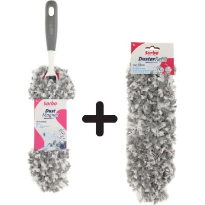 Sorbo duster + extra navulling Sorbo duster + extra navulling